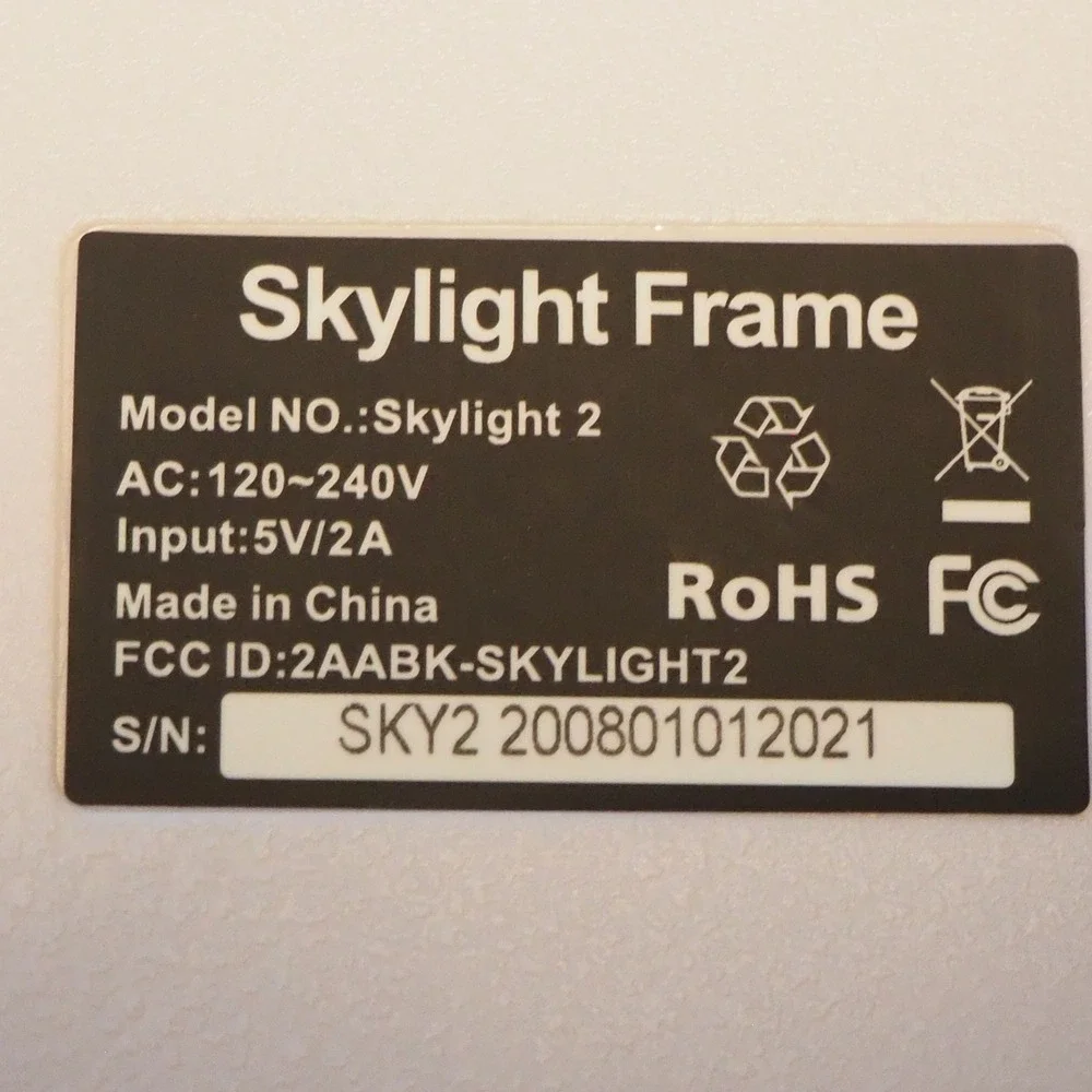 Skylight 2 WiFi Touch Screen Digital 10